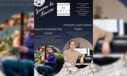 Jueves de clásicos en el Centro de Artes Uruapan