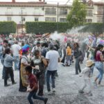 ¡No más harina en celebración del Carnaval de los Barrios Tradicionales de Uruapan!