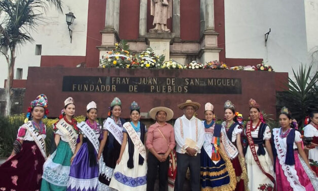 Barrios de Uruapan rinden homenaje a Fray Juan de San Miguel en su 575 aniversario luctuoso